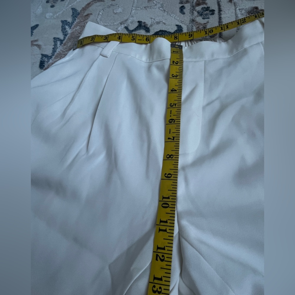 Halara mid rise Elegant White Women's Pants with pockets size Large - Picture 14 of 14
